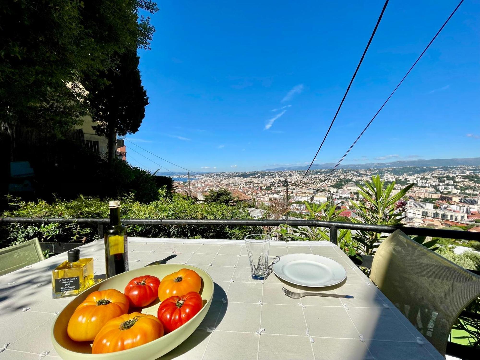 Jardin Avec Jacuzzi, Vue Et Montagne, Clim & Parking Appartamento Nizza